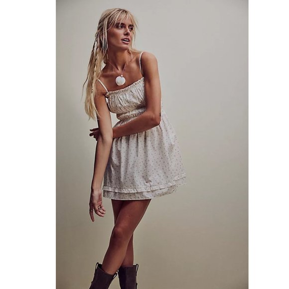 Free People Gabby Cotton Floral Mini Sundress - Picture 4 of 4